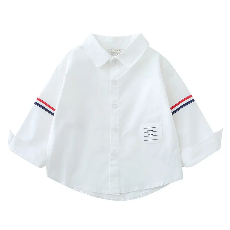 Autumn Collection Children's Long Sleeve Shirt Trendy Baby Top For Boys Spring/Autumn Seasonal Wear Mid to Small Size