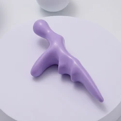 Acupressure Handheld Deep Tissue Reflexology Massager Tool (Purple)