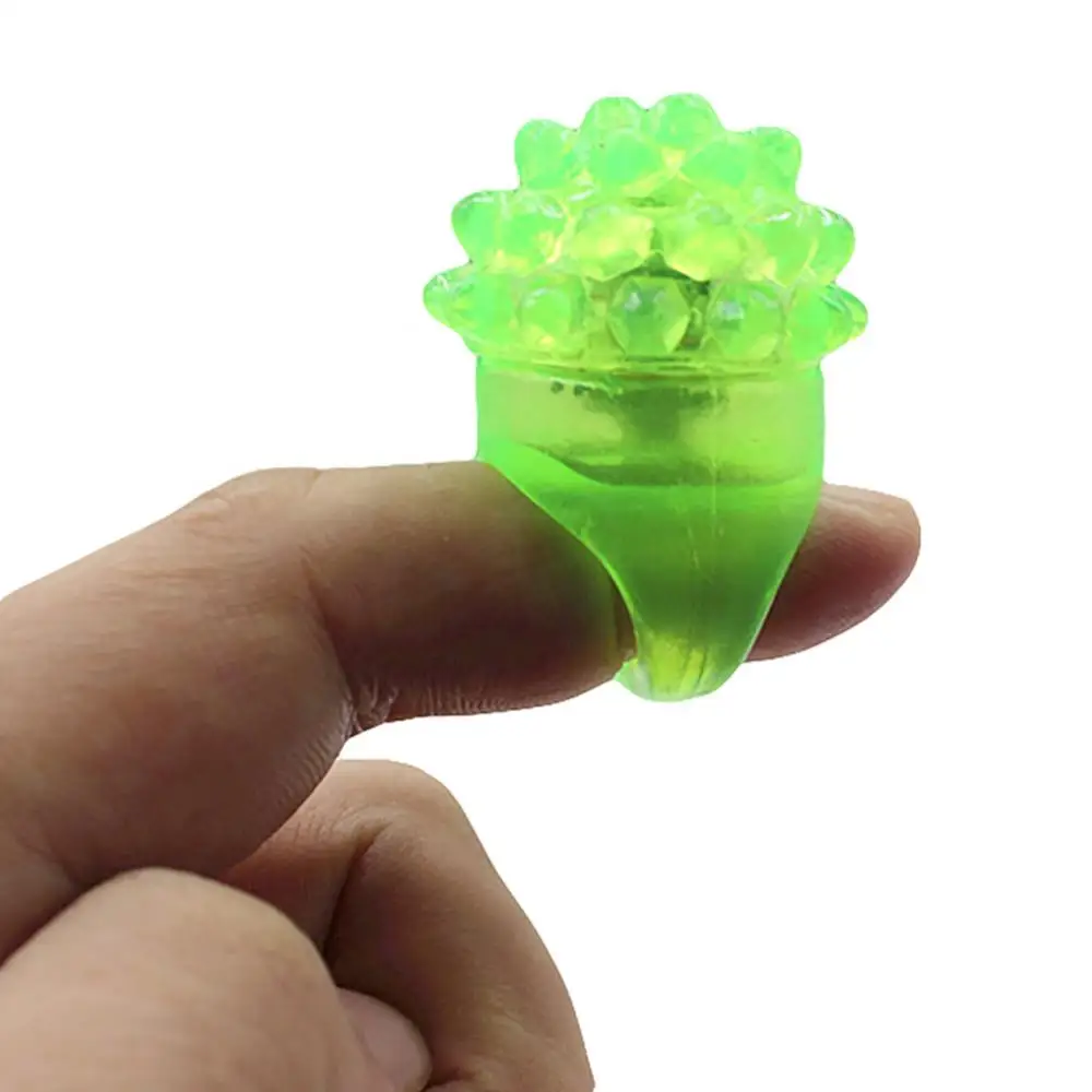 Strawberry Shape Flashing LED Finger Ring Luminous Kids Gift Party Supplies 3