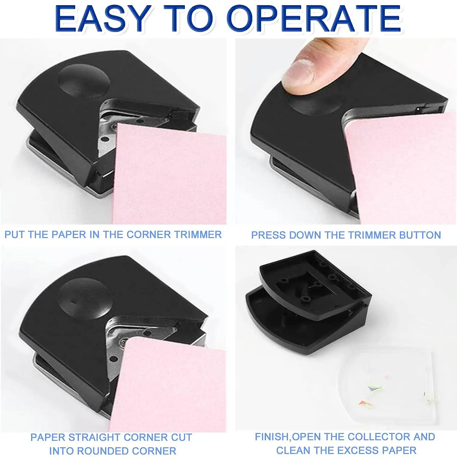 Paper Cutter 1pcs R4 Card Rounded Corner Rounder Portable Hole Trimmer