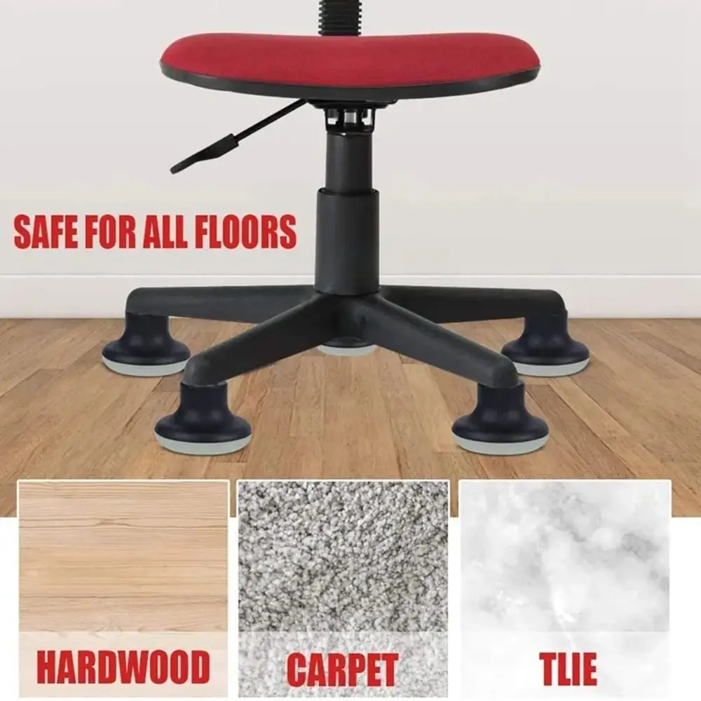 Anti Slip Sofa Chair Wheels Fasten Replacement Glides Castor Stopper Bell Fixed Casters Office Computer Chairs