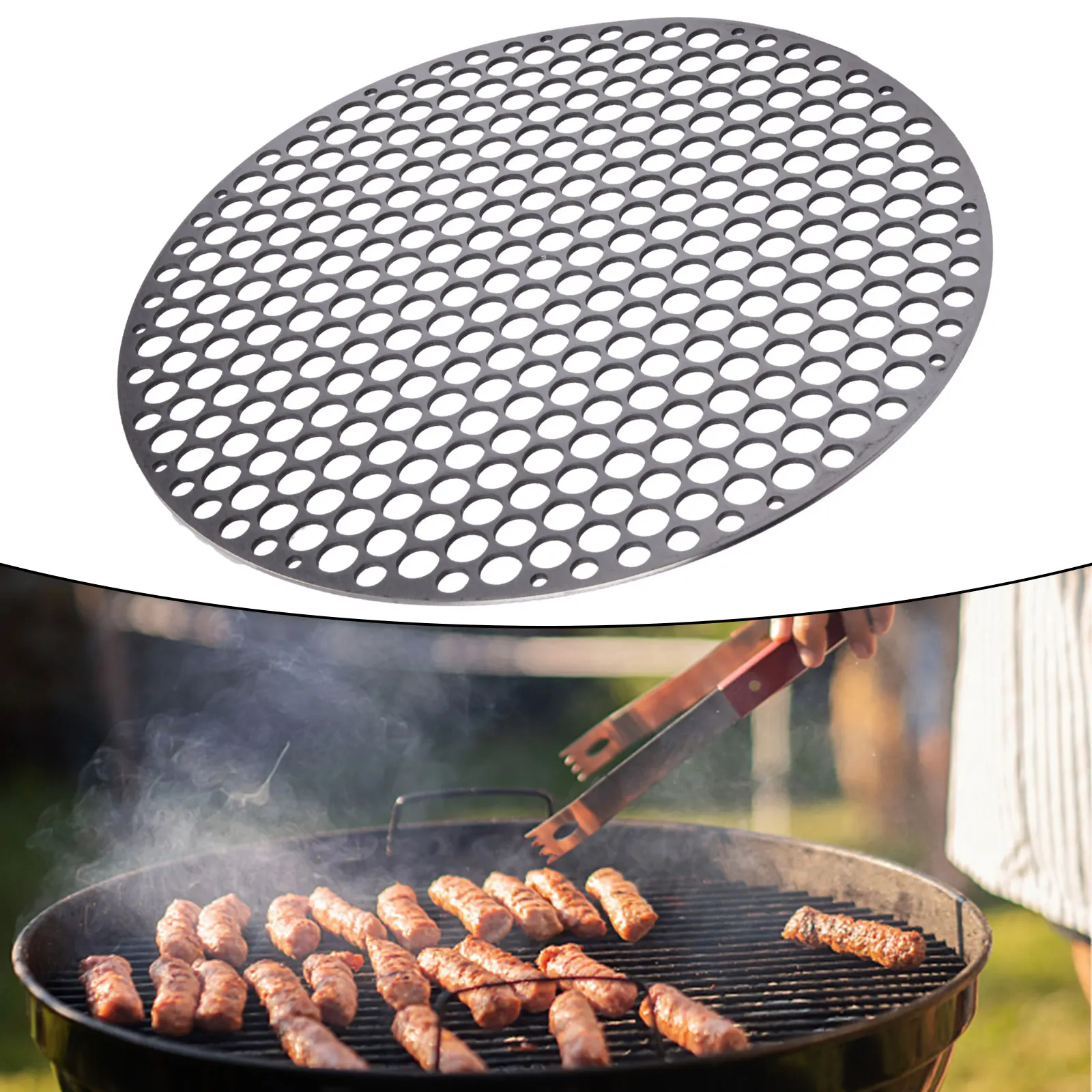

Stainless Steel Round Grill Net BBQ Mat Carbon Furnace Steam Nets Barbecue Rack Kitchen Accessories Outdoor Barbecue Parts