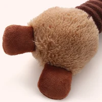 Cartoon Long Neck Small Dog Toy Puppy Duck Rabbit Fox Soft Plush Chew Pet Squeaky Toy 2