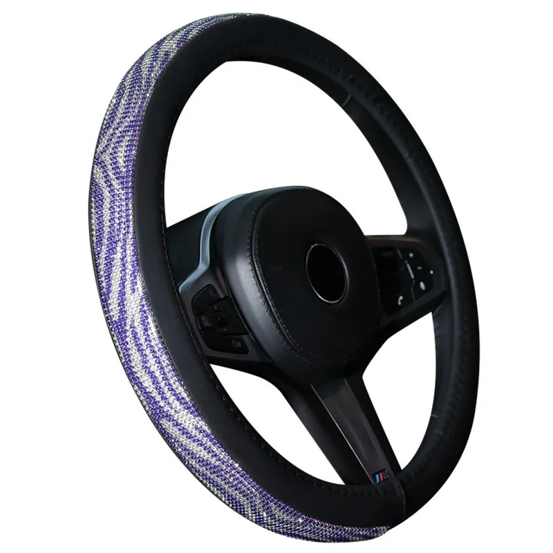 

Steering Wheel Cover Car Steering Wheel Cover Fashion Ladies Car Interior Accessories Rhinestone Steering Wheel Handle Cover