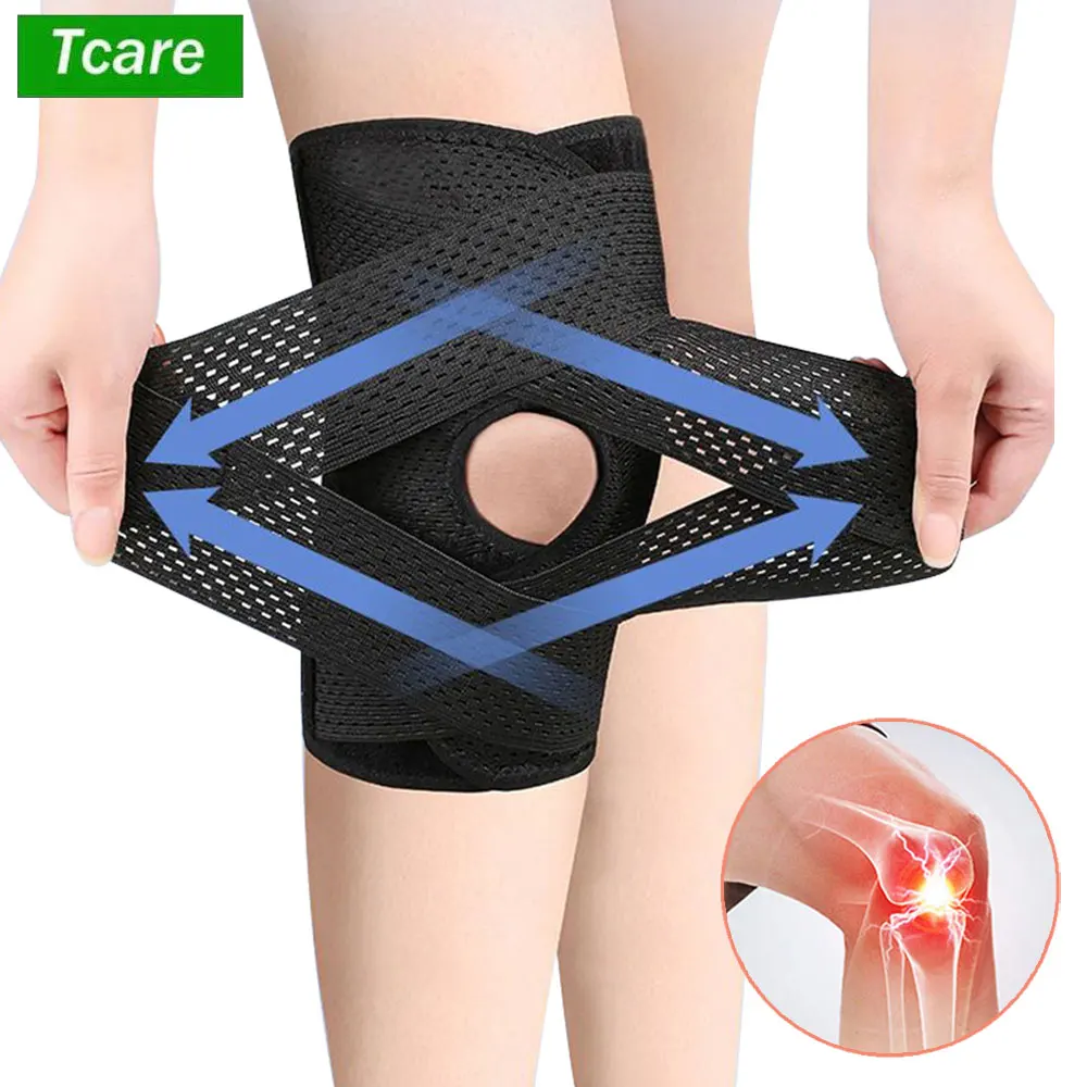1PC Compression Knee Brace Support, Knee Wrap with Side Stabilizers for Knee Pain, Running, Meniscus Tear, ACL, Arthritis Relief BEST SELLERS