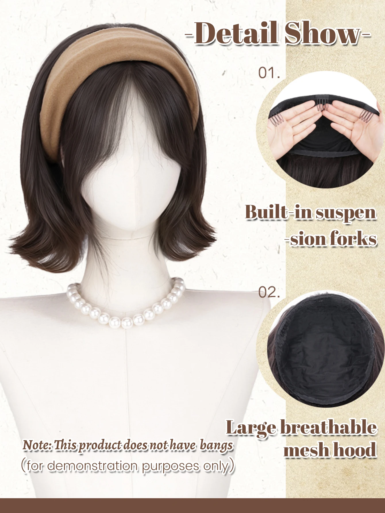 Synthetic Hair Short Straight Bob Wig for Women