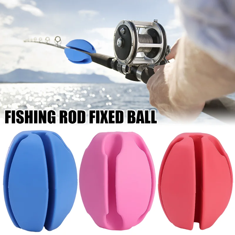 

1pc Reusable Fishing Rod Tie Holder Pole Fastener Binding Rubber Fishing Tool Supply Elastic Strong Flexible Gear Tackle