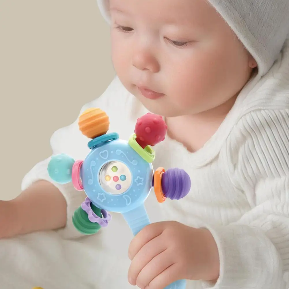Baby Rattles Toys 0 to 1 Baby Rattle Sensory Rattle For Baby Changes Newborn Musical Toy Rattle Sand Hammer Baby Toys - 2
