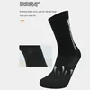 Football socks, men's mid length sports socks, running socks, anti slip thick towel bottom, wear-resistant 5