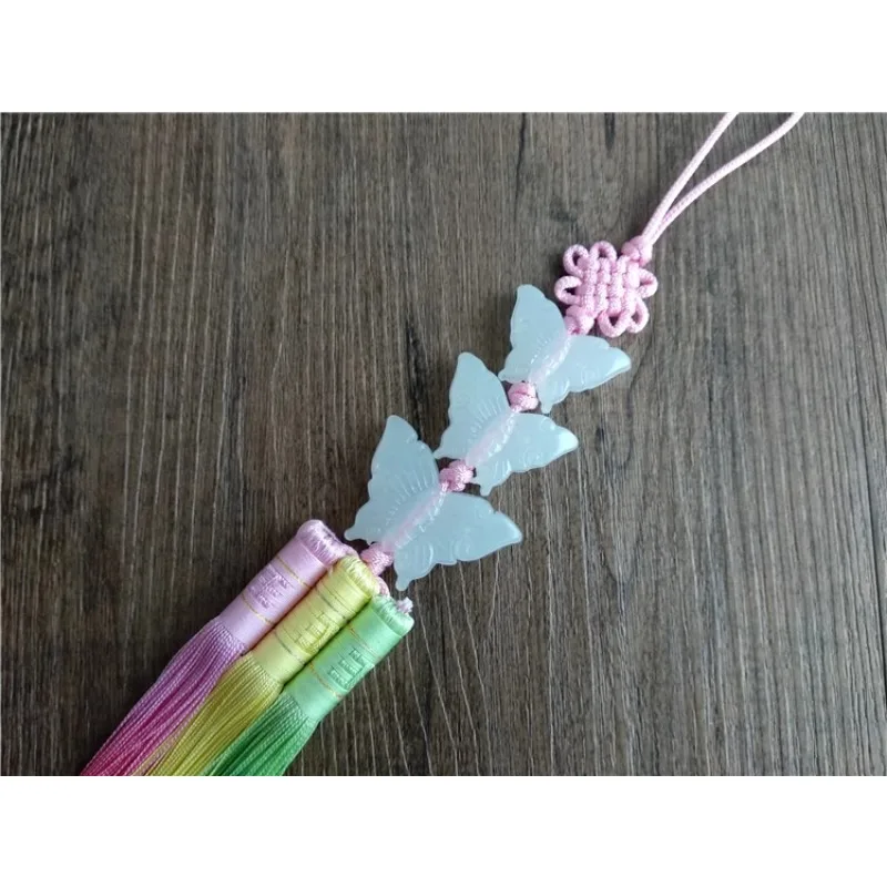 Korean Imported Wedding Ornaments Korean Clothing Accessories Three Butterfly Ornaments Car Hanging Length 38cm