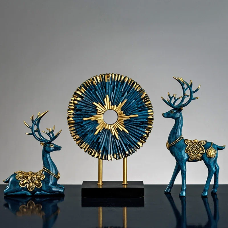 

Creative Deer Ornament Nordic-style Decorative Item Resin Crafts Foyer Art Ornament Minimalist Artwork
