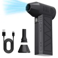 Mini Turbo Jet Fan Electric Air Duster Adjustable wind speed Turbo Violent Blower Rechargeable with Light Car Cleaning Tools