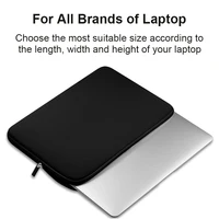 Noir pochette d'ordinateur tablette étui pour ordinateur portable pour Xiaomi Dell Lenovo ordinateur pour Macbook Air Pro Retina 11 13 1415.6 housse 2