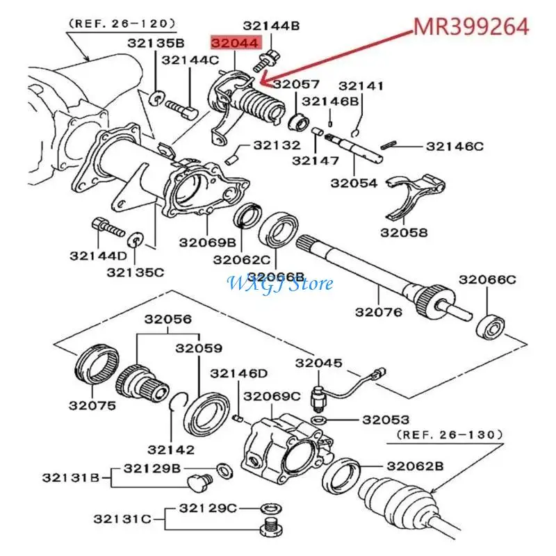 37JE 자동차 변속기 시스템 신뢰할 수 있는 프리휠 액츄에이터 정확한 디자인 MR399264 H65 H66 H67 H76 H77 4G93 4G94 호환