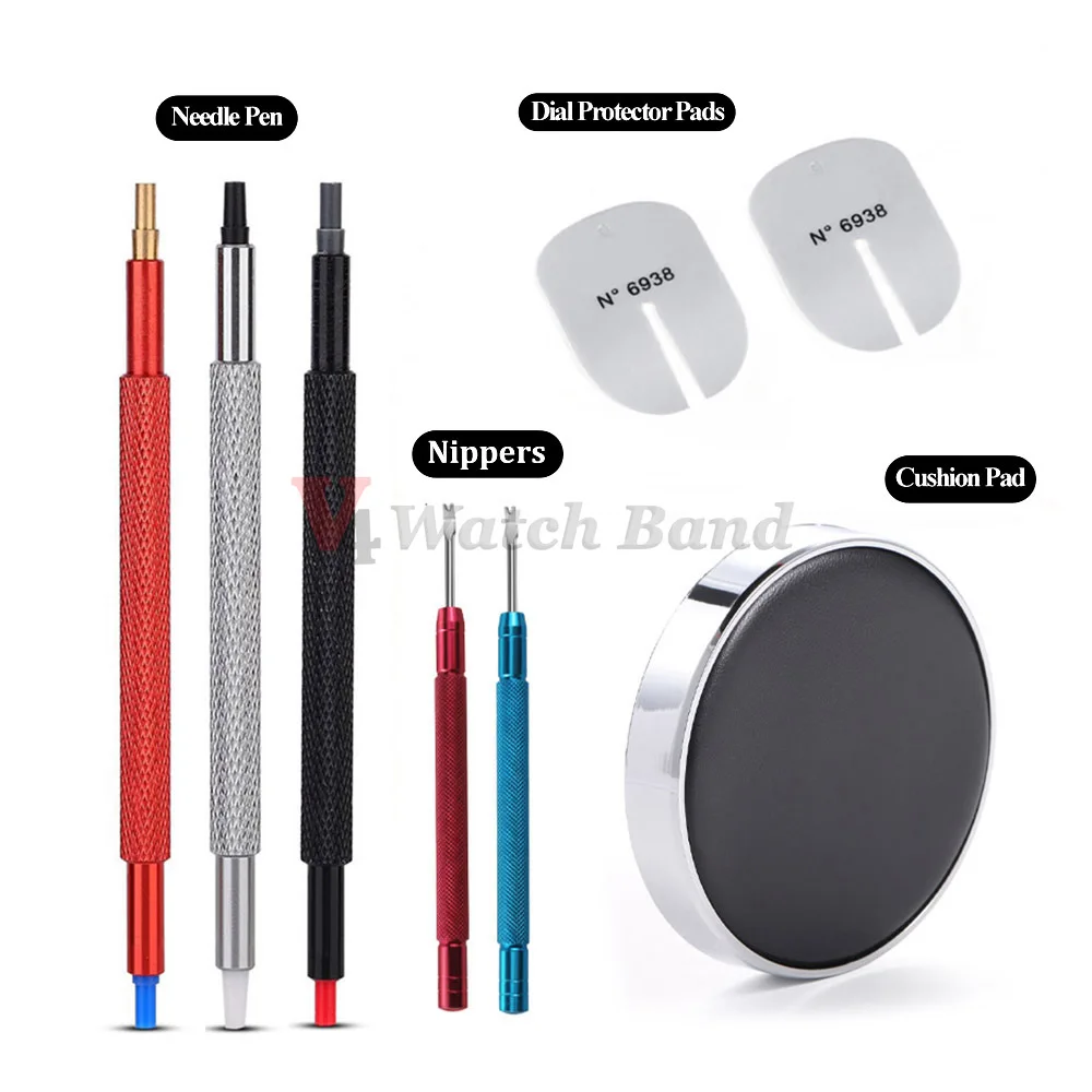 Outil de retrait de cadran de montre en acier, kit de réparation de montres, extracteur de aiguilles, presse pour monteur horloger