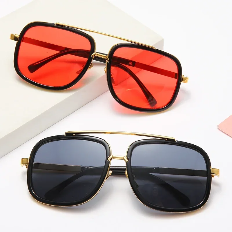 Brand Design Men Square Sunglasses Vintage Male Sun Glasses Luxury Women UV400 Shades Eyewear gafas de sol hombre