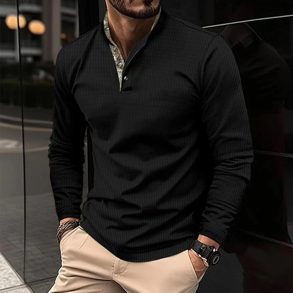 Men's Long Sleeve Polo 2