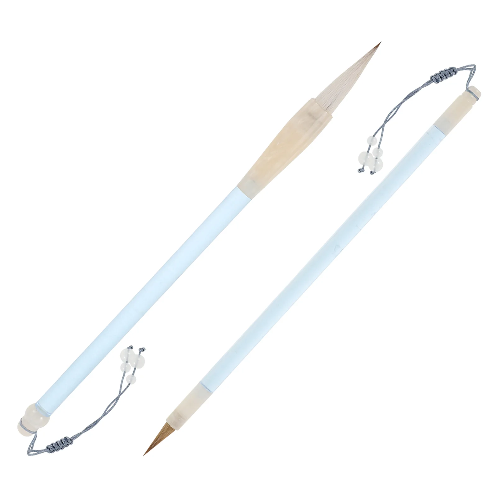 2Pcs Chinese Calligraphy Brush Fine Tip Painting Brush Ink Brush Calligraphy Pen for Beginner