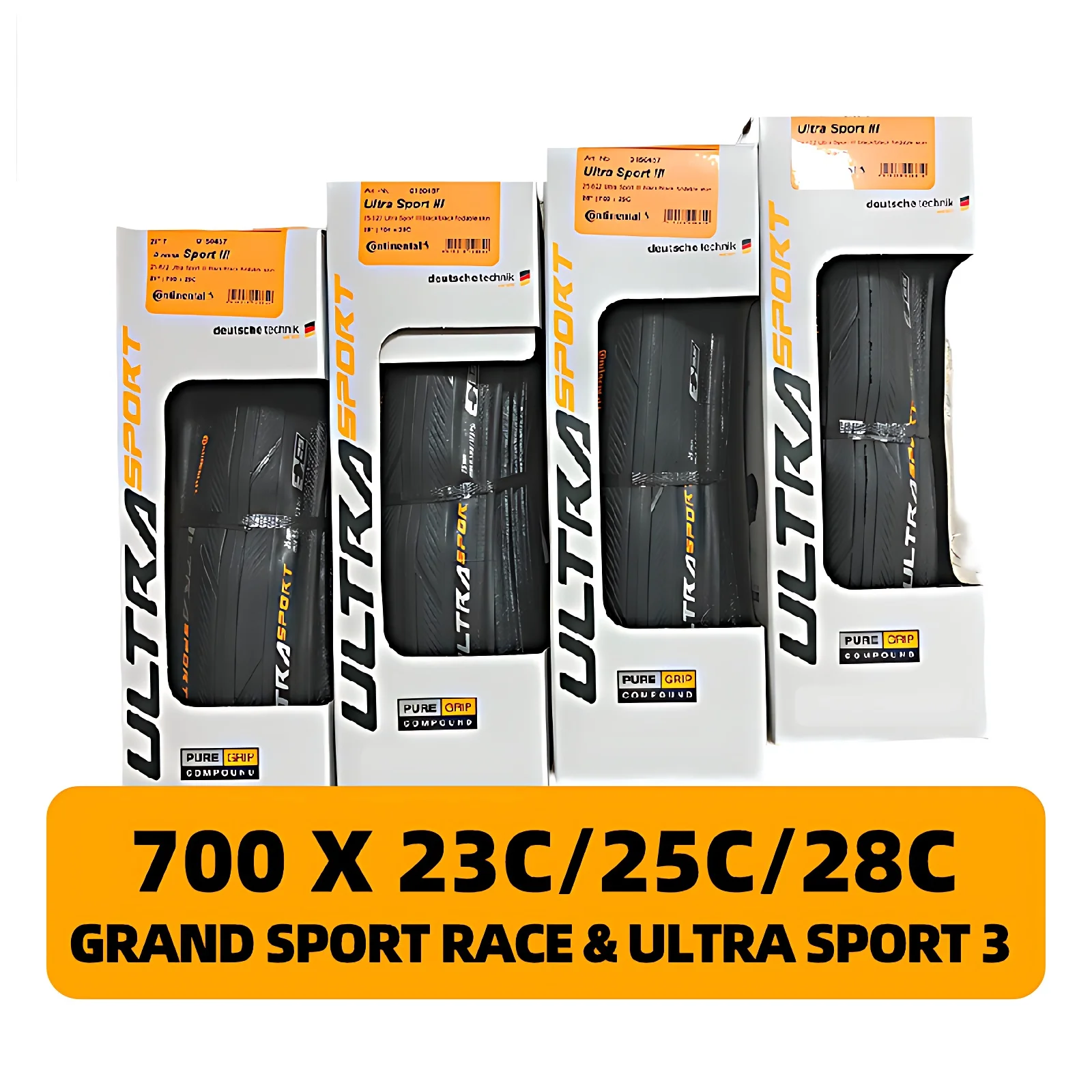 

Continental Road Tyre Ultra Sport III & Grand Sport Race Extra 700 × 25C / 23C / 28C Road Bicycle Clincher Foldable Gravel Tire