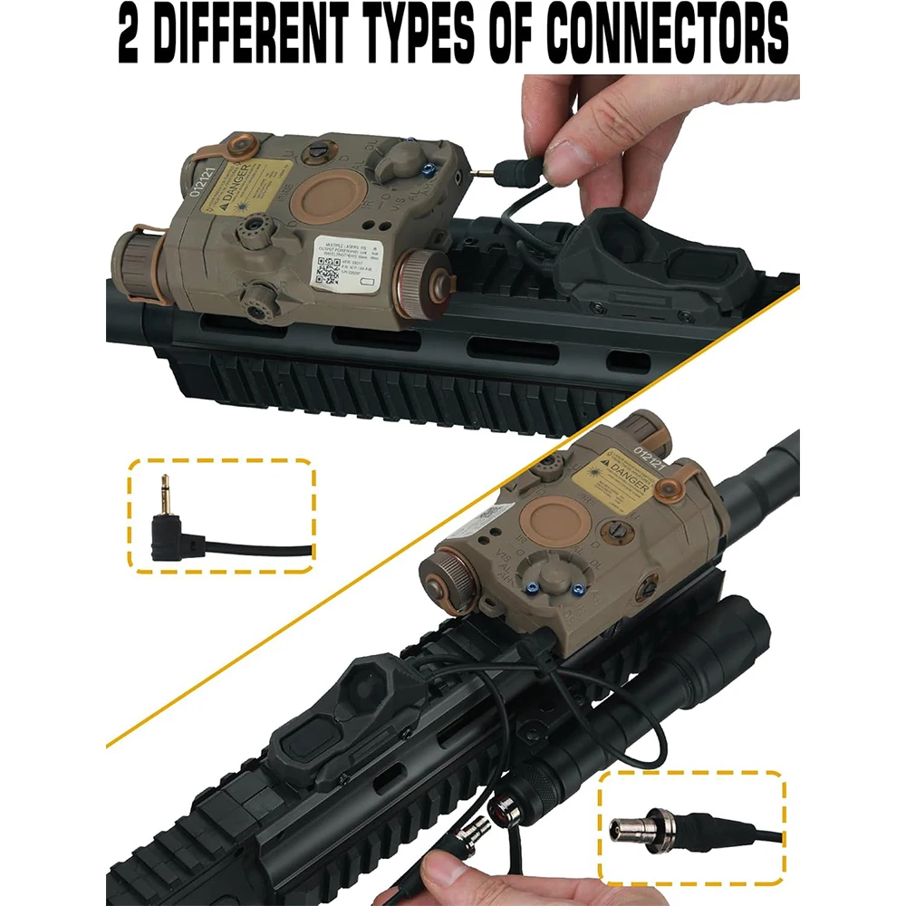 Tactical AXON Remote In-Line Dual Function Pressure Switch Flashlight PEQ NGAL L