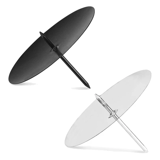 8 Db Koszorú Gyertyatartó Fém Karácsonyi Gyertyatábla Tüske Fekete - Image 4