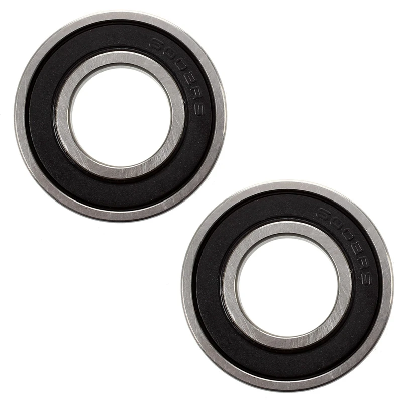 

2X 15Mm X 32Mm X 9Mm Width Single Row Deep Groove Sealed Radial Ball Bearing 6002RS