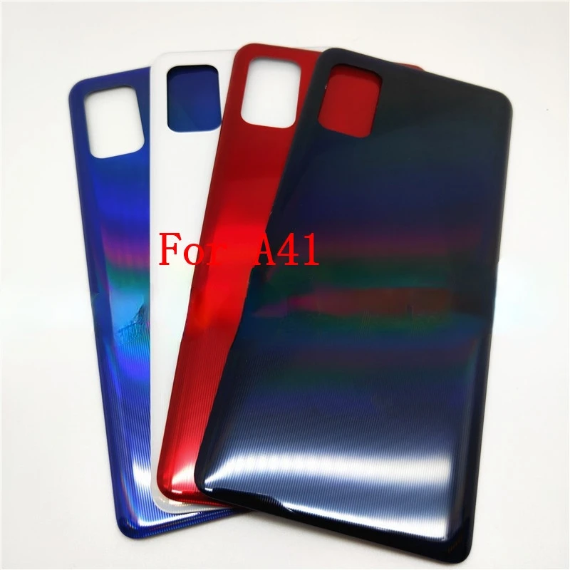 

Новый оригинальный корпус для Samsung Galaxy A31 A41, крышка аккумулятора, ремонт, замена, задняя крышка телефона, задняя крышка + клейкая наклейка