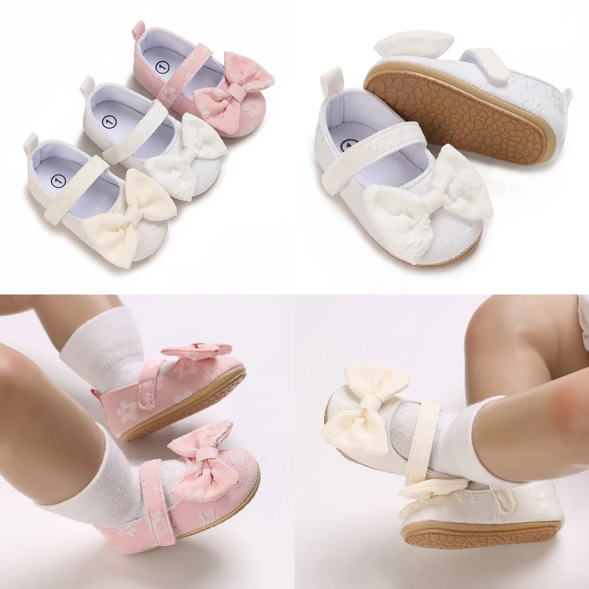0-18M Cute Bow Toddler Rubber Sole Anti-slip First Walkers Infant Moccasins Newborn Baby Shoes Stripe PU Leather Boy Girl Shoes casual shoes