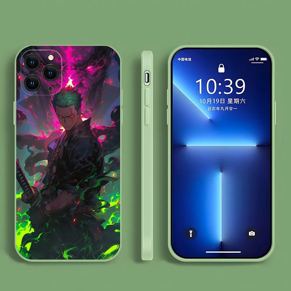 Pirate Monkey D Rufy Roronoa Zoro Custodia Per Telefono Per Samsung A34 A32 A31 A73 A72 A80 A53 A52 Guscio In Silicone Liquido