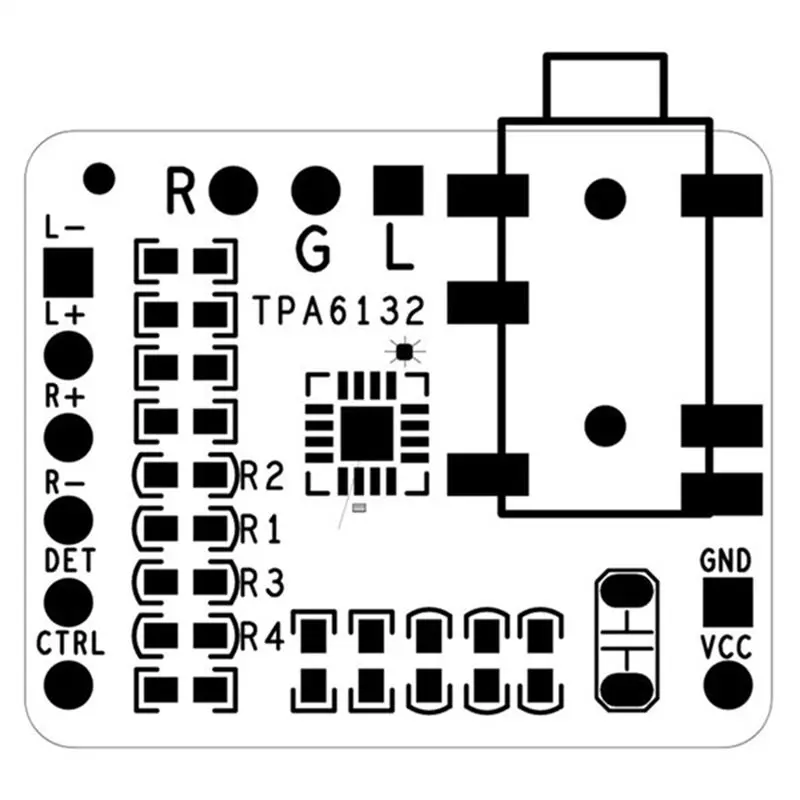 B67C 5개 TPA6132 차동 밸런스 스테레오 헤드폰 증폭기 보드 HIFI AMP 2.3-5.5V