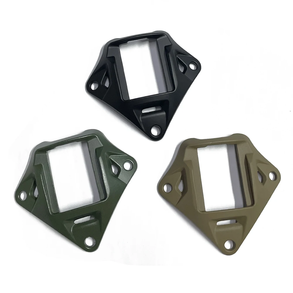 Tactics Helmet NVG Mount Shroud 3-Hole Aluminum Alloy Sports Camera Holder Base for Marine Helmets Fast Helmet