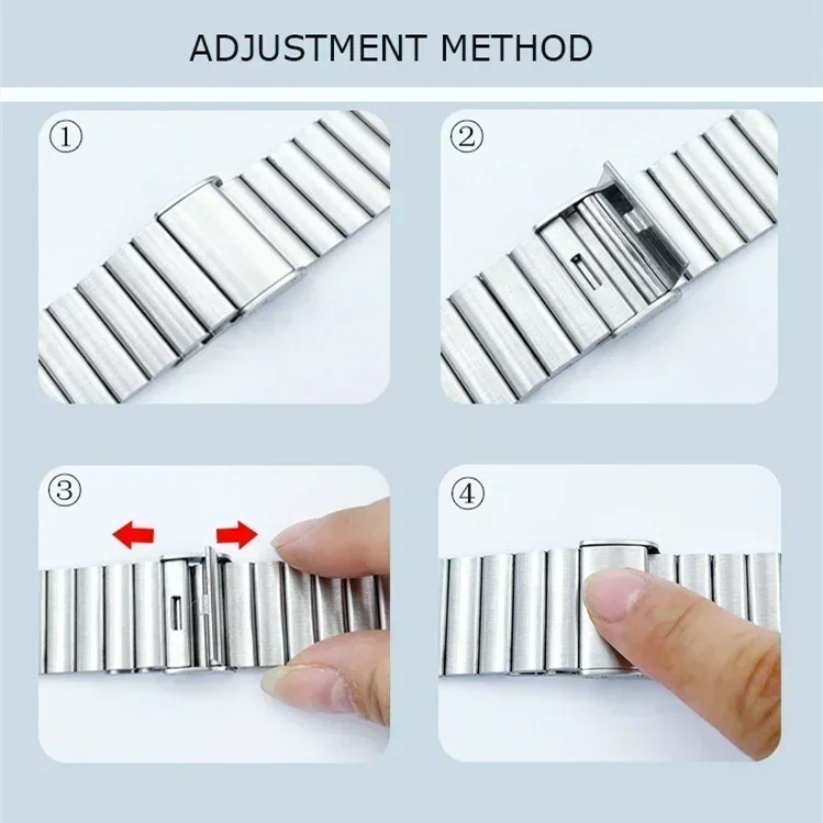 Stainless Steel Metal Watch Strap Bracelet