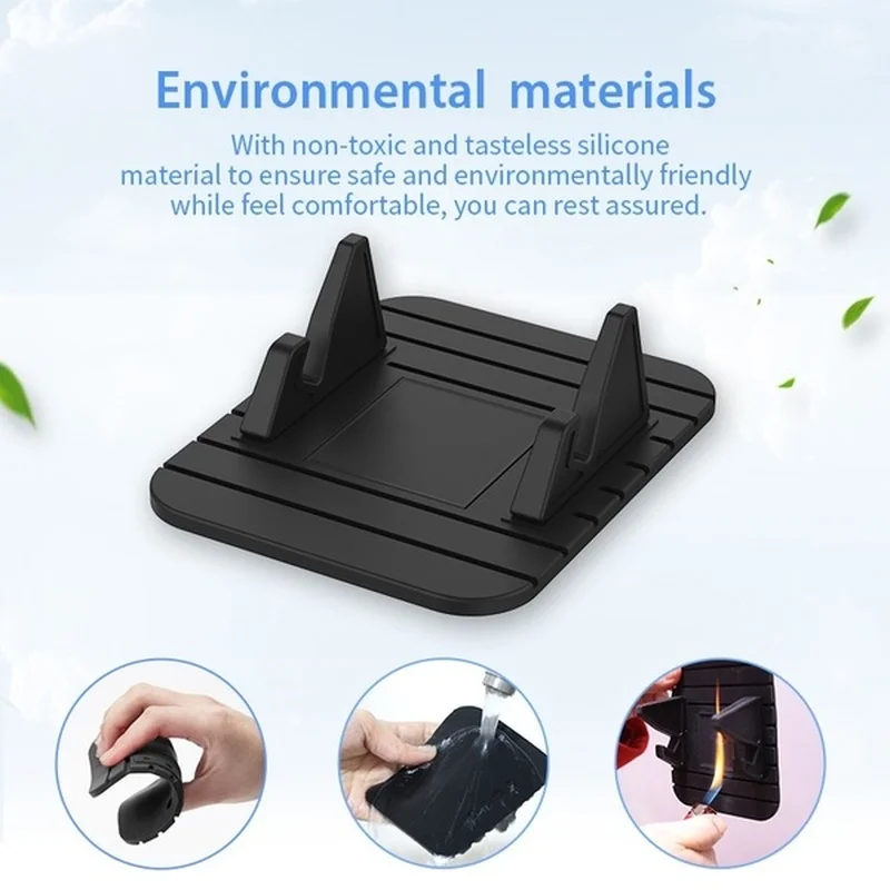 Anti-slip Car Phone Holder Mat Pad Silicone Dashboard Mobile Phone Stand Mount GPS Bracket for IPhone Samsung Huawei Universal