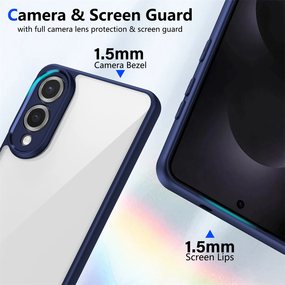 Enhanced Durable Shield: Shockproof Clear Matte Phone Case Cover