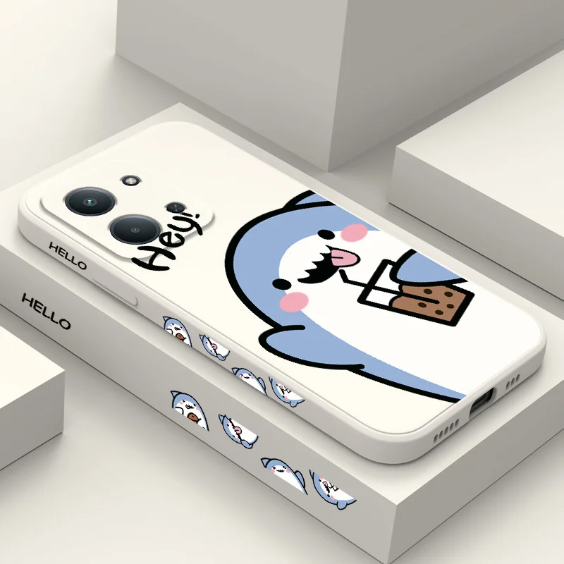 Adorable Shark Silicone Soft Phone Case