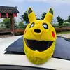 Pokemon Pikachu Stitch Helmet Cover Suitable For Motorbike Full Face Helmet Modular Helmet Plush Protective Cover Decoration 4