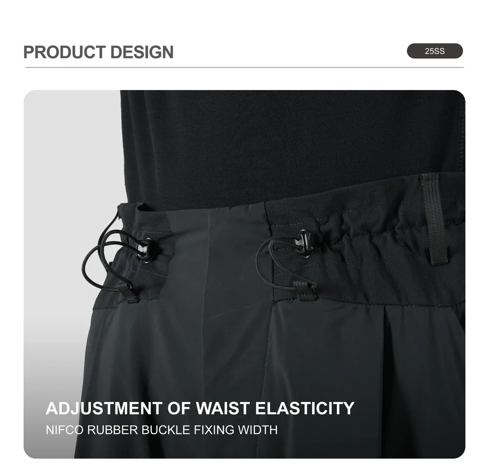 Reindee Lusion 25ss Toray loose samurai pants 3d cut multishape multipocket waist adjustment techwear gorpcore