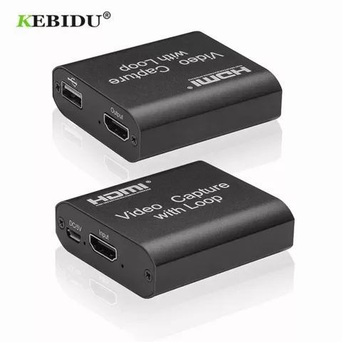 kebidumei HD 1080P 4K Video Capture Card for Live Streaming To USB 2.0 Video Capture Board Game Record Broadcast