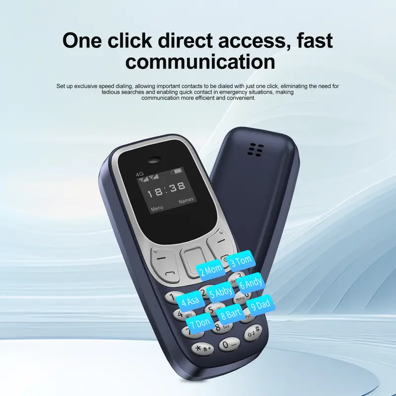 SERVO BM10 LTE 4G Mini Mobile Phone Dual SIM Standby Call Recording Speed Dial Blacklist Alarm Clock Small Feature Backup Phones - Image 2