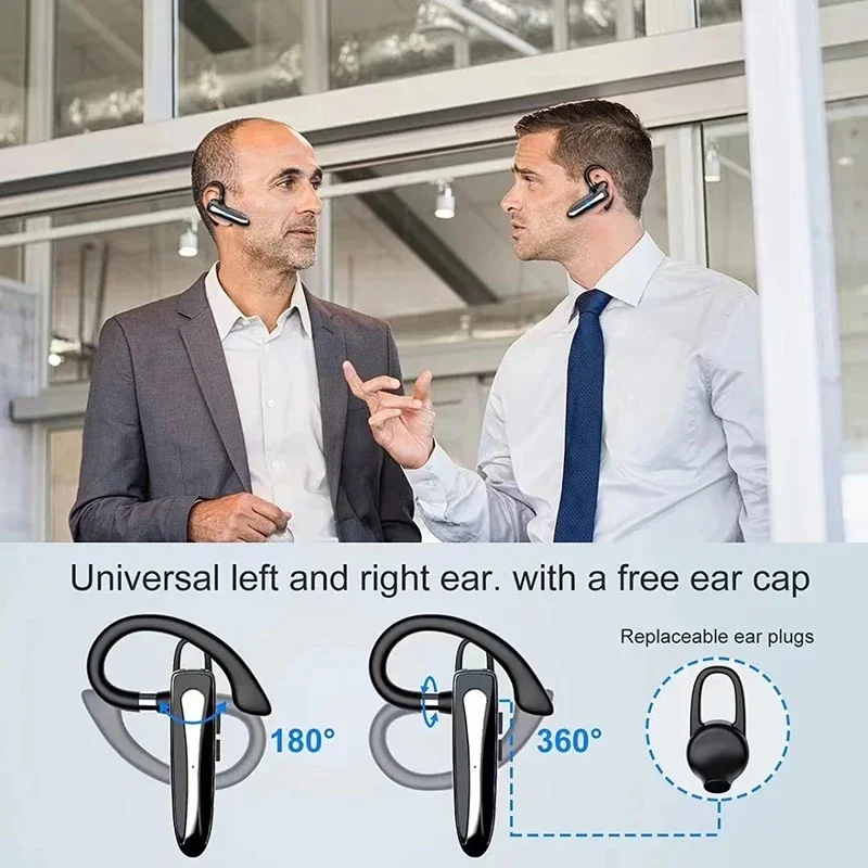 Enhanced Noise-Cancelling Wireless Bluetooth Headphones with Microphone for Handsfree Talking and Driving