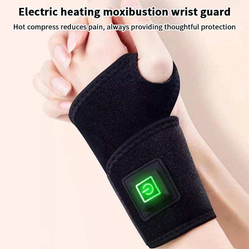 Wrist Heating Pad,Portable Electric Heating Pad,Heated Wrist Wrap,Three Adjustable Levels,Heated Wrist Brace For Office