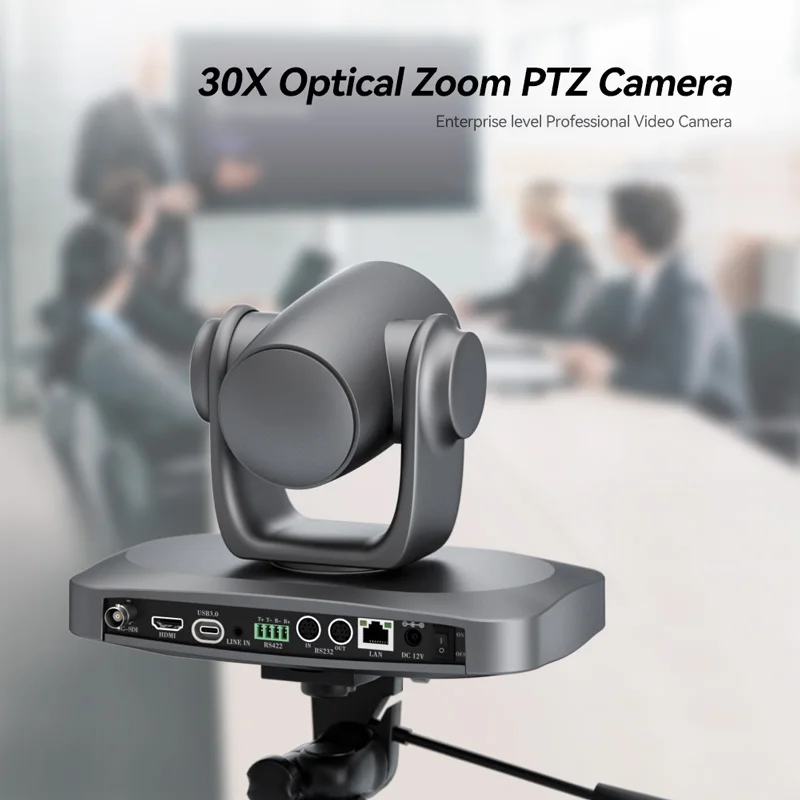 4K 비디오 라이브 스트리밍 카메라 라이브 방송 카메라 SDI/USB/NDI/HDMI PTZ 30배 비디오 회의 카메라