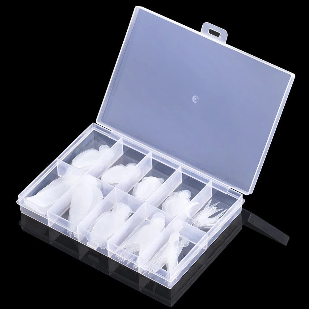 Description Picture 3 of itemTP 60/120pcs Reusable French Nail Silicone Mold for Duet System Nail Dual Form Nail Gulde Line Forma Sticker for French Manicure