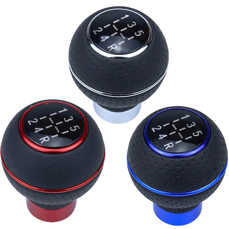 5 Speed Aluminium Universal Car Gear Shift Knob For Manual Transmission