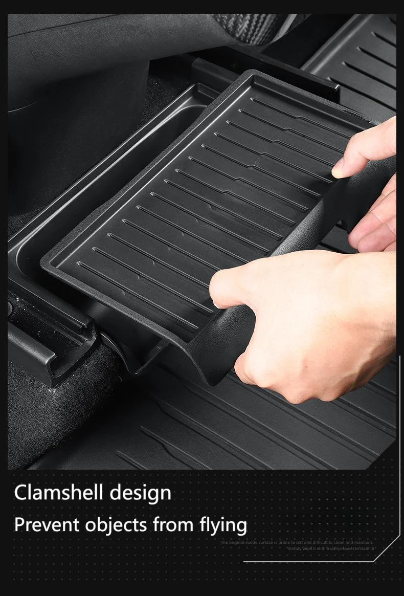 For Tesla New Model Y Juniper 2025 Under Seat Storage Box Rear Middle Storage Bi