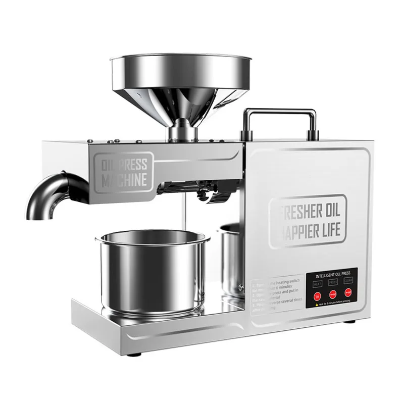 

Full-automatic Oil Press Small Stainless Stee Machine Multi-function Commercial Rapeseed Cold And Hot Household Fryer