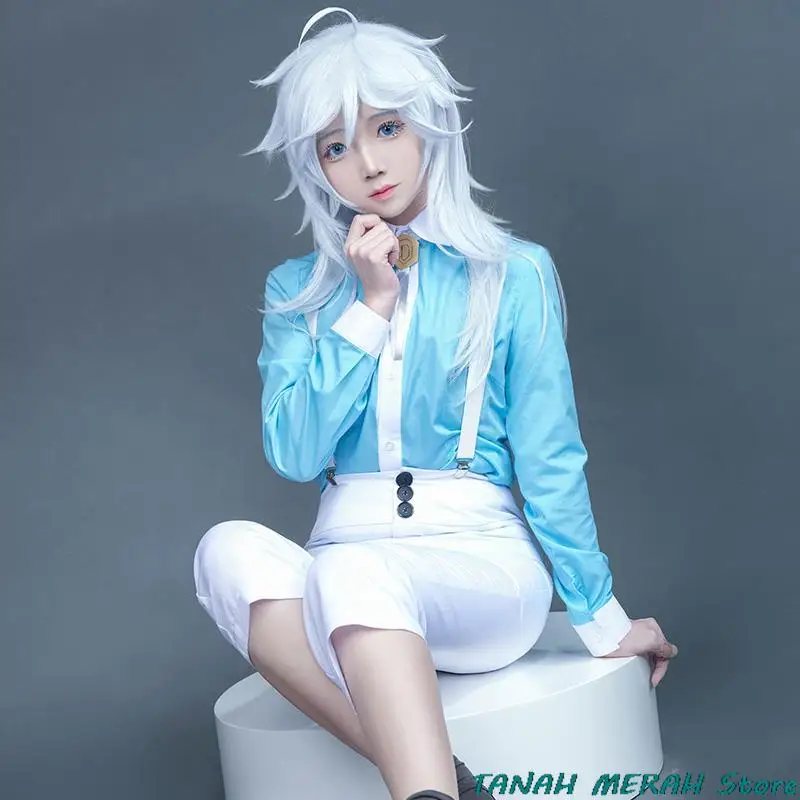 

Anime Kemono Jihen Akira Cosplay Costume Unisex Shirt Pant Uniform Fancy Halloween Carnival Christmas Party Suits Wig