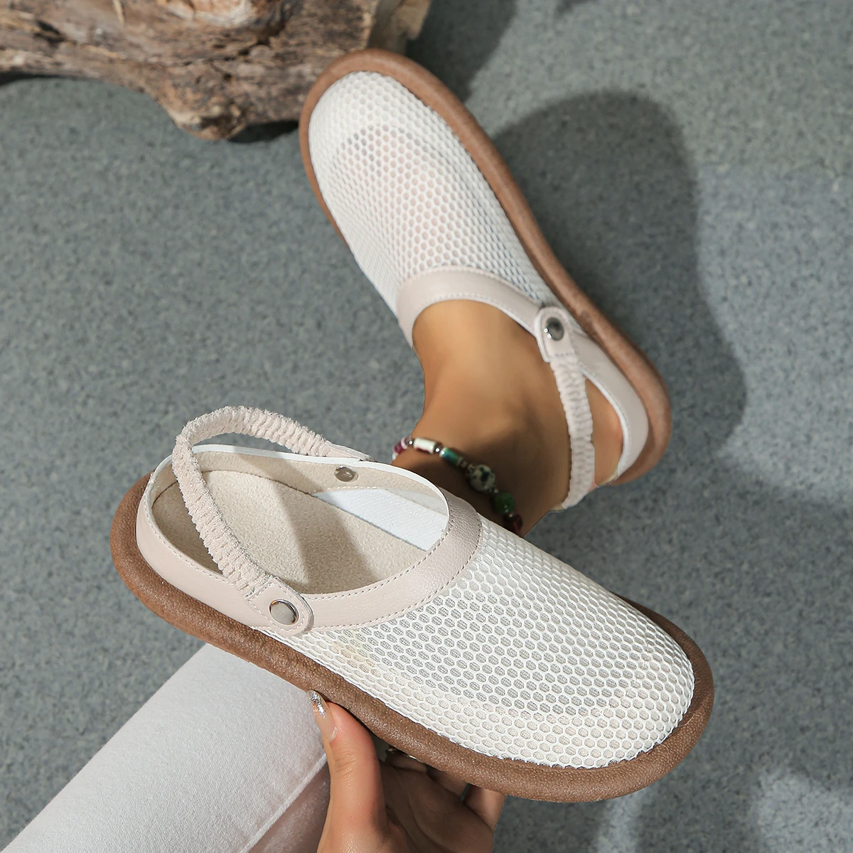 Women Sandals 2024 New Fashion Casual Solid Color Shoes for Women High Heels Sandals Designer Sandals Plus Size Zapatos De Mujer - 6