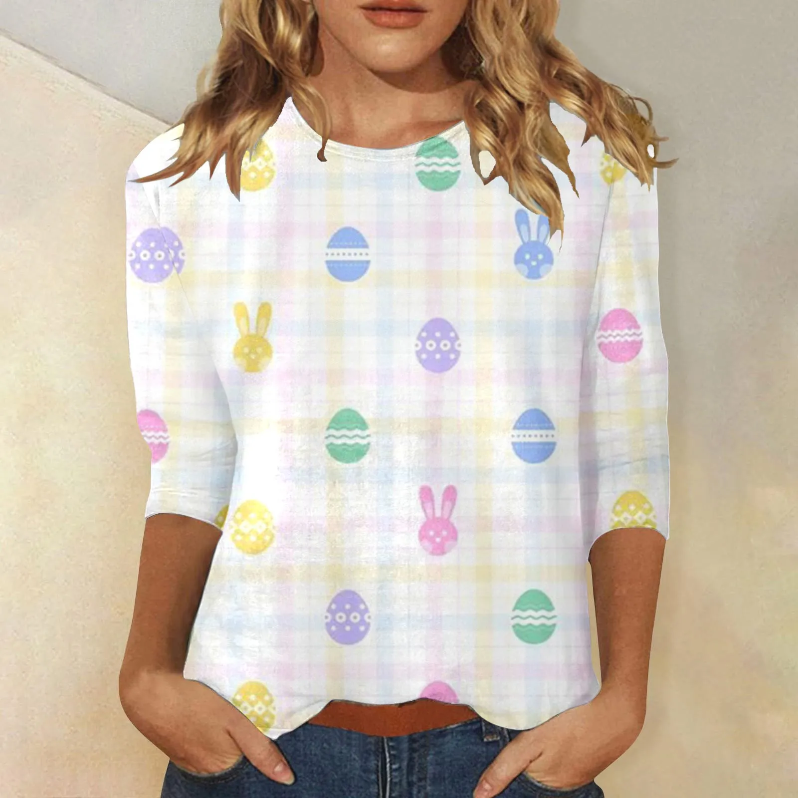 

New Women's T-Shirt Print T Shirt for Women Elegant Fashion Female Clothes Streetwear Vintage Long Sleeve Sweatershirt 2024