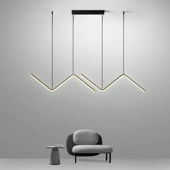 모던한 LED 펜던트 조명, 노르딕 골드 행잉 샹들리에, 관형 레스토랑, 주방, 사무실, 커피, 실내 장식 램프